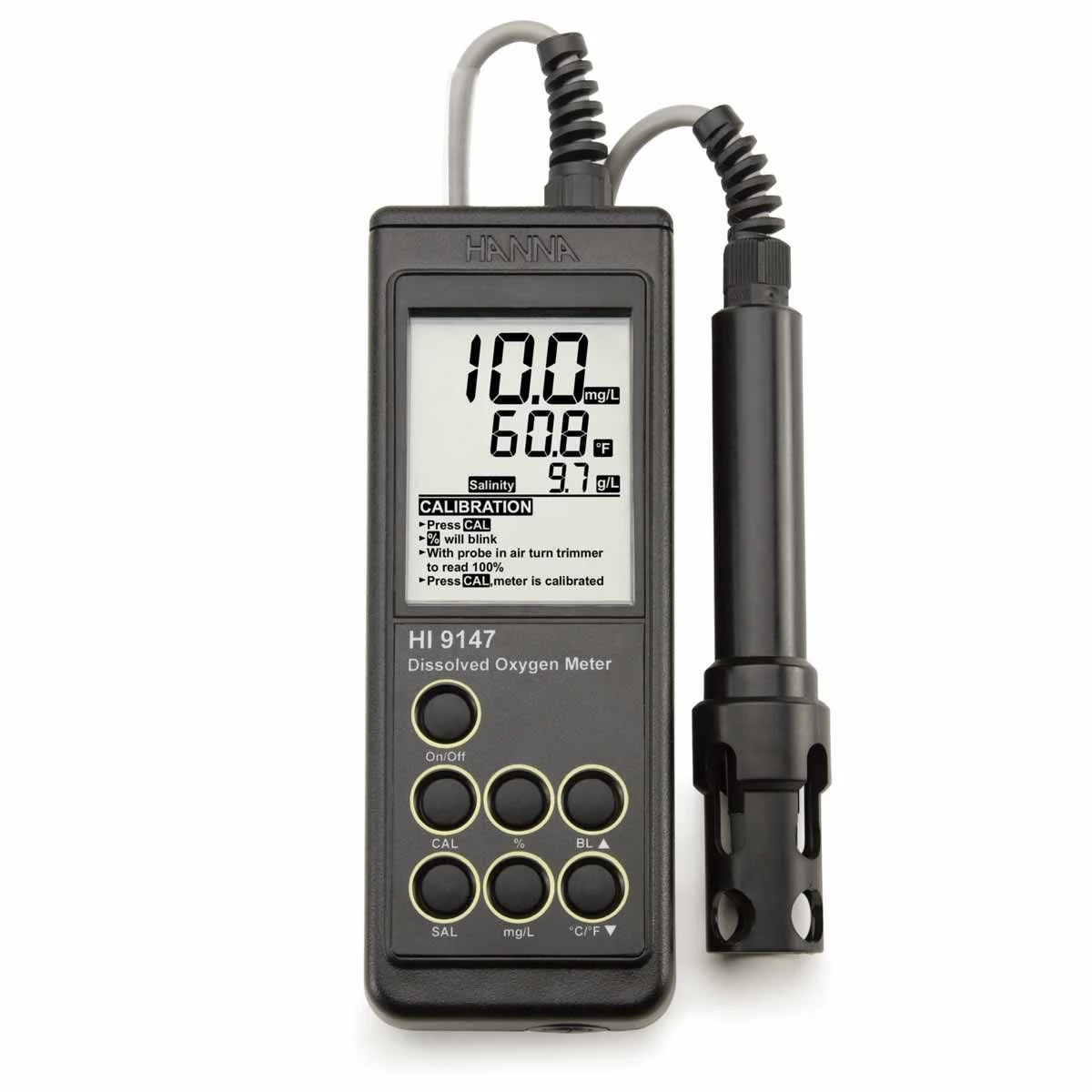 Hanna | Galvanic Dissolved Oxygen Meter w/ 10 meter cable